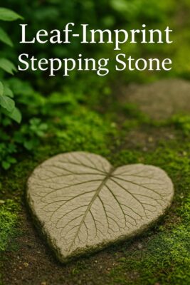 Stunning Leaf-Imprint Stepping Stone