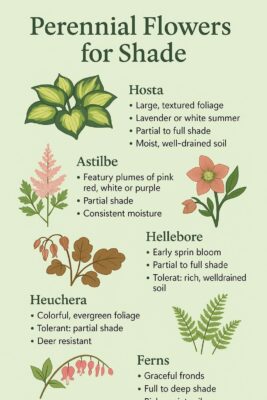 Discover the Most Beautiful Perennial Flowers for Shade